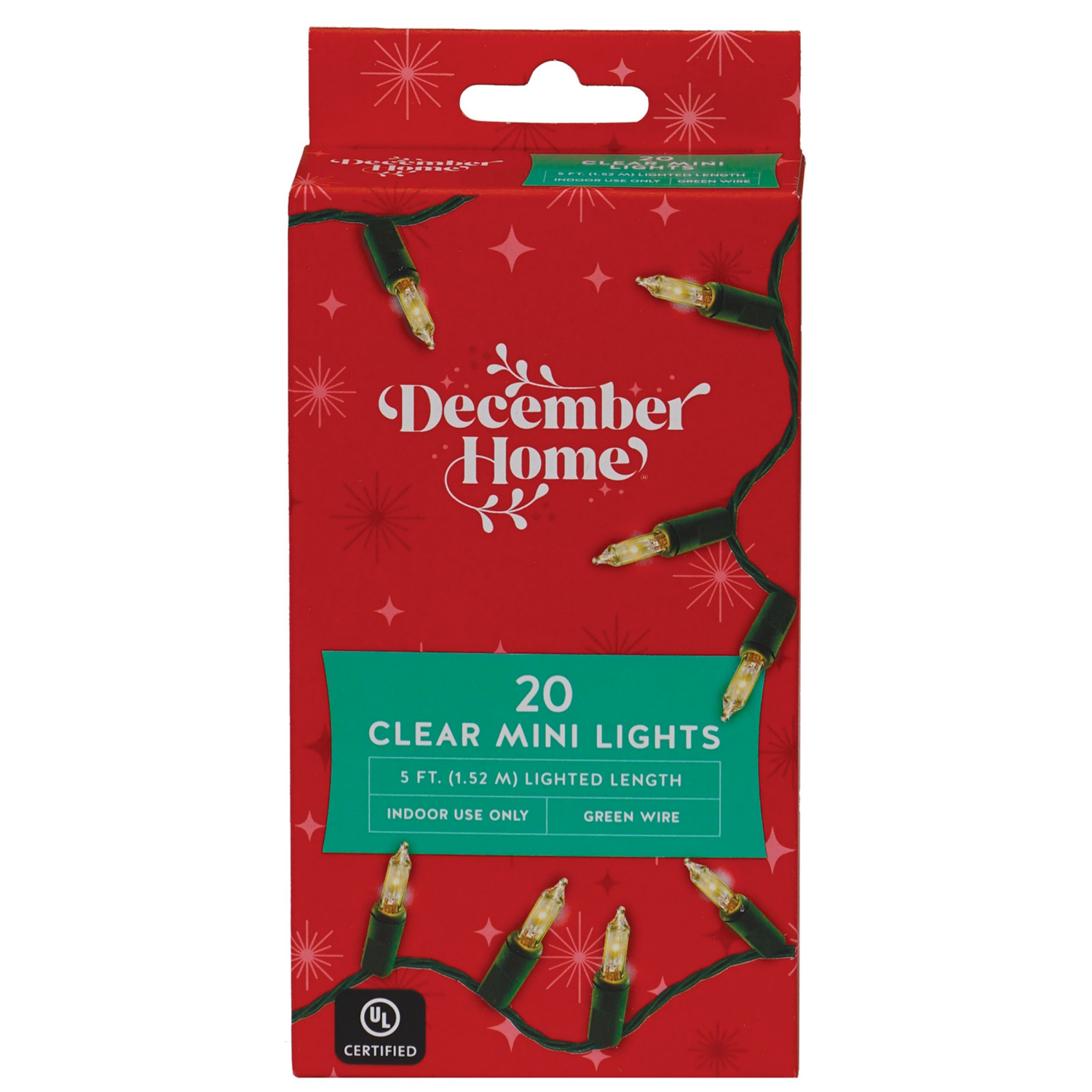 slide 5 of 5, December Home Mini Light Set, 20 ct