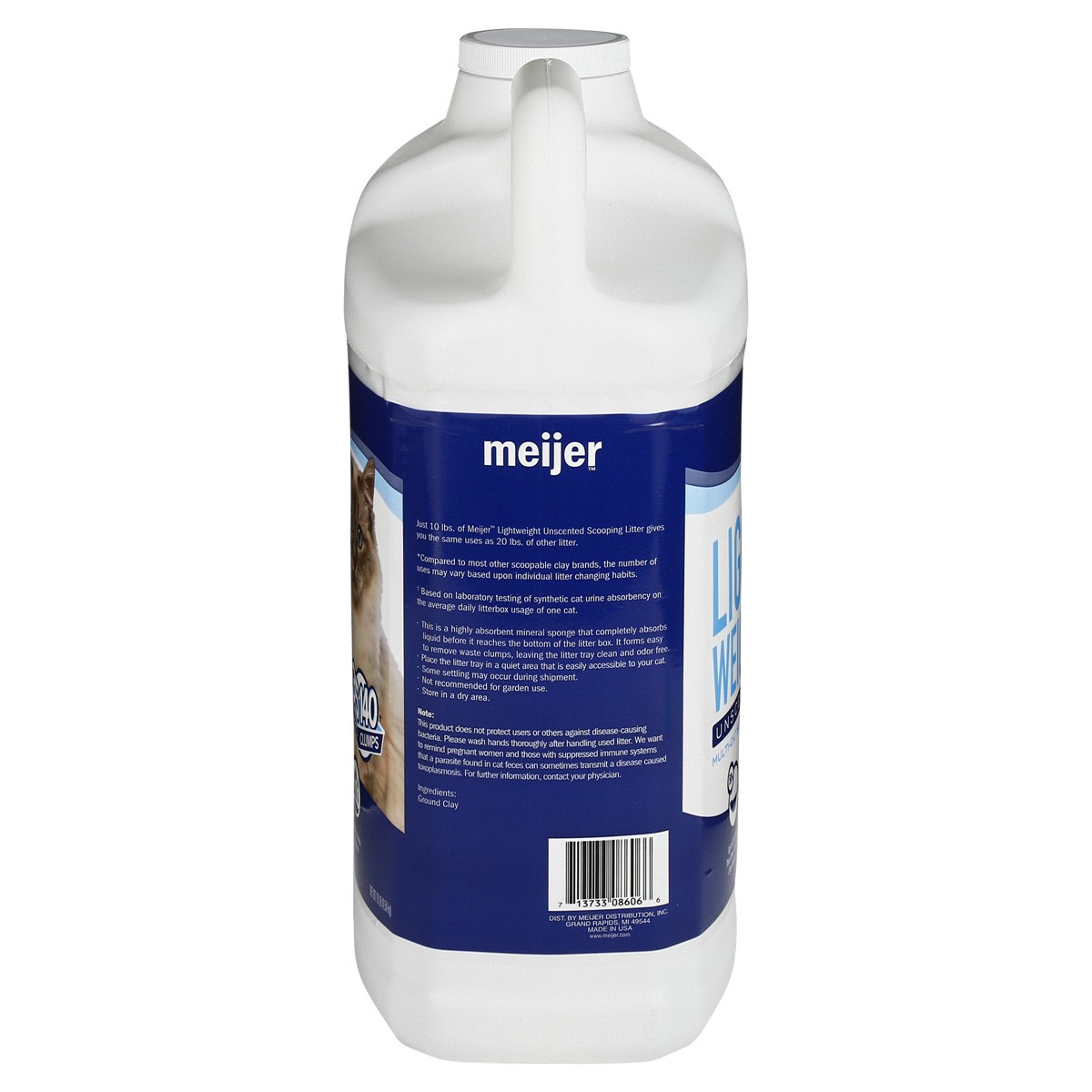 slide 2 of 2, Meijer Light Weight Clumping Litter, Unscented, 10 lb