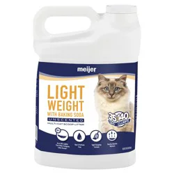 Meijer Light Weight Clumping Litter with Baking Soda, Unscented, 10 lbs