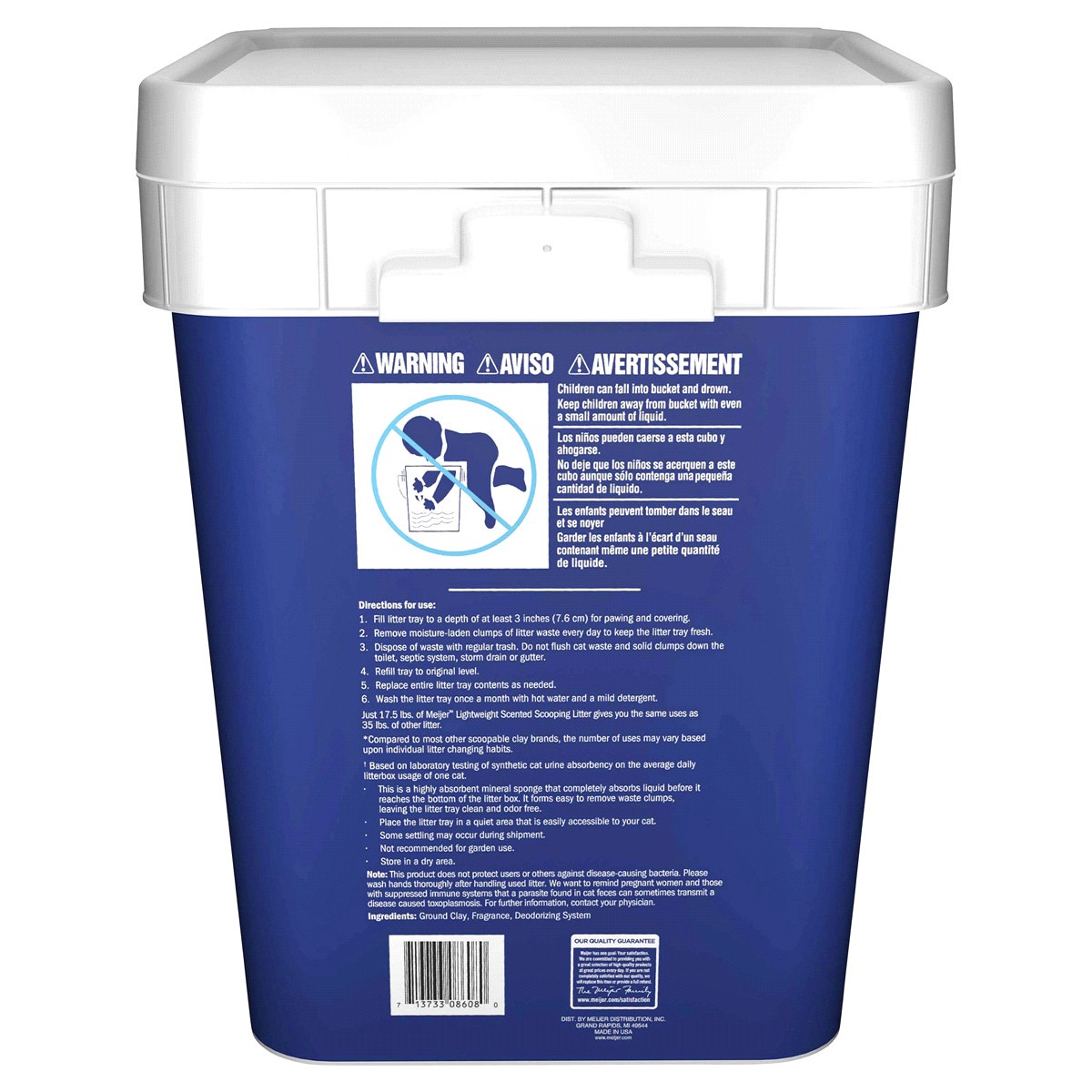 slide 2 of 2, Meijer Light Weight Clumping Litter, Scented, 17.5 lb