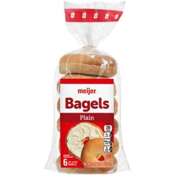 Plain Bagels, 20 Oz, 6 Ct
