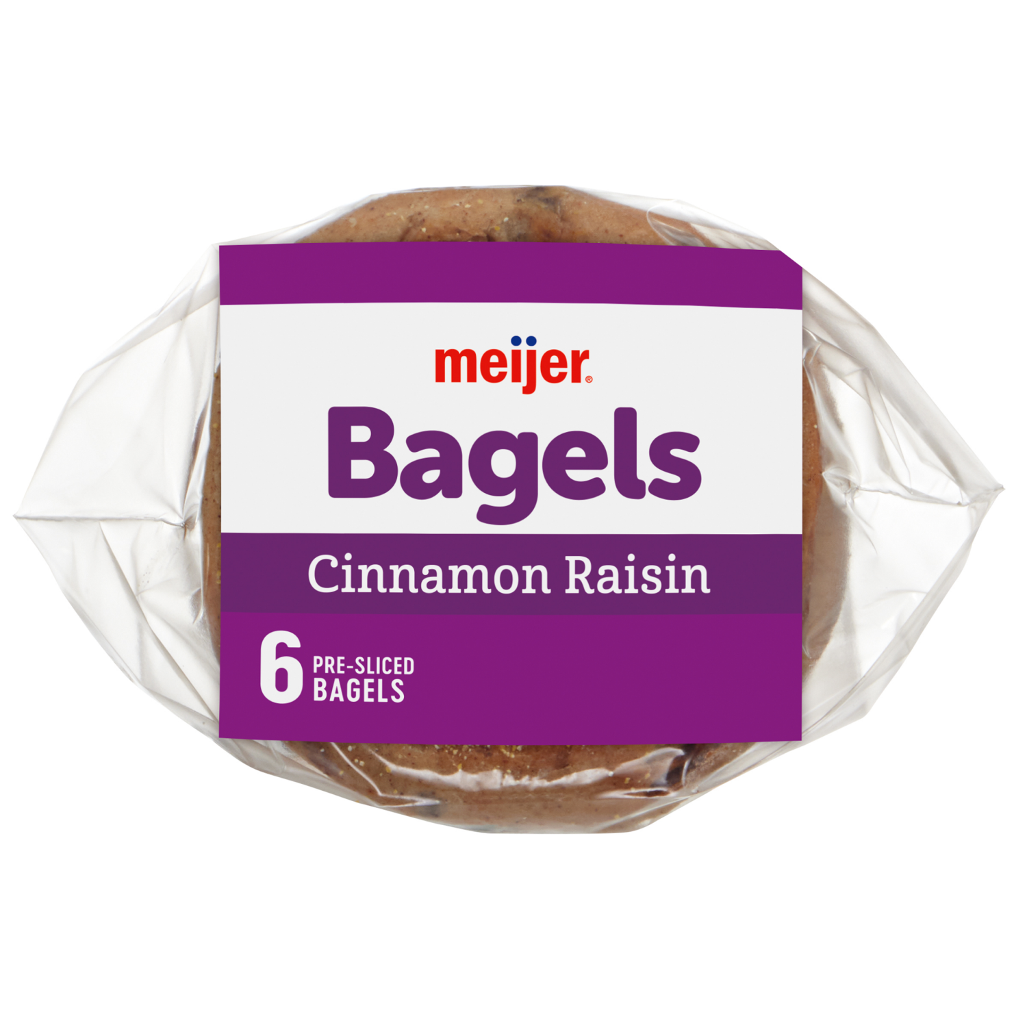 slide 3 of 3, Meijer Bagels Cinnamon Raisin 6 Ct/20 Oz, 6 ct; 20 oz