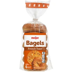 Meijer Bagels French Toast 6 Ct 20 Oz