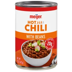 Meijer Chili With Beans Hot, 15 Oz.