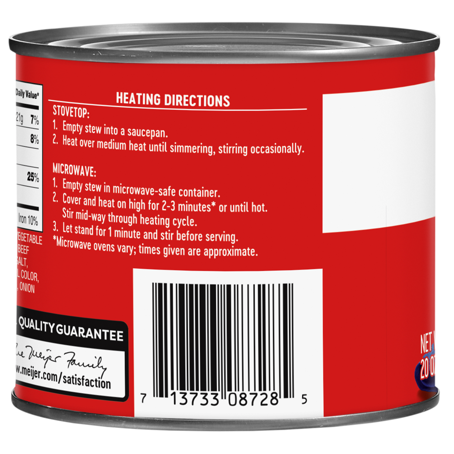 slide 2 of 3, Meijer Beef Stew, 20 oz., 20 oz