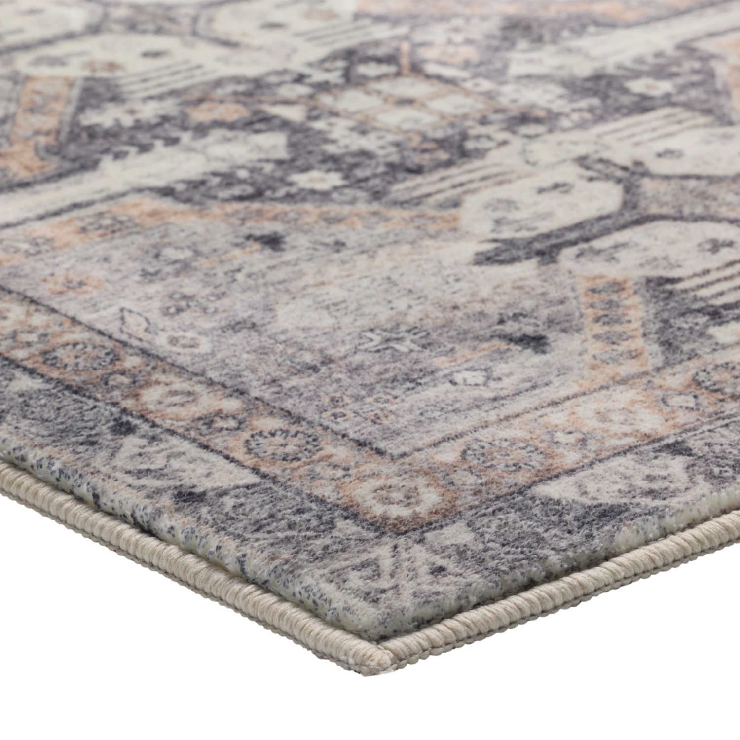 slide 4 of 5, Room & Retreat Printed Bathmat, 20 in x 32 in, Black, 20 x 32 