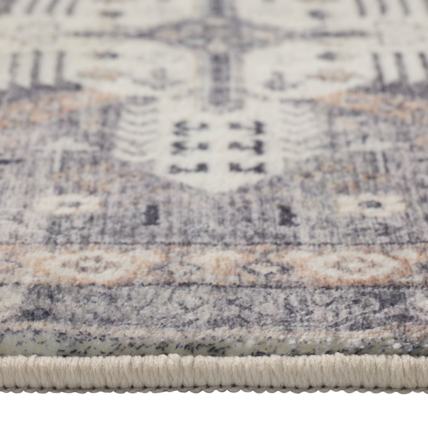 slide 5 of 5, Room & Retreat Printed Bathmat, 20 in x 32 in, Black, 20 x 32 