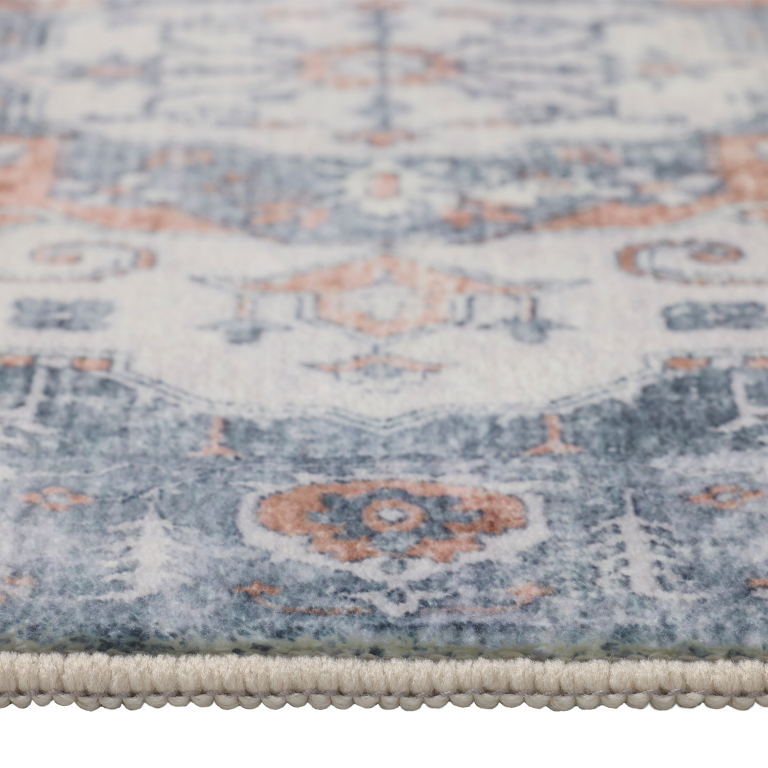 slide 5 of 5, Room & Retreat Printed Bathmat, 20 in x 32 in, Blue, 20 x 32 