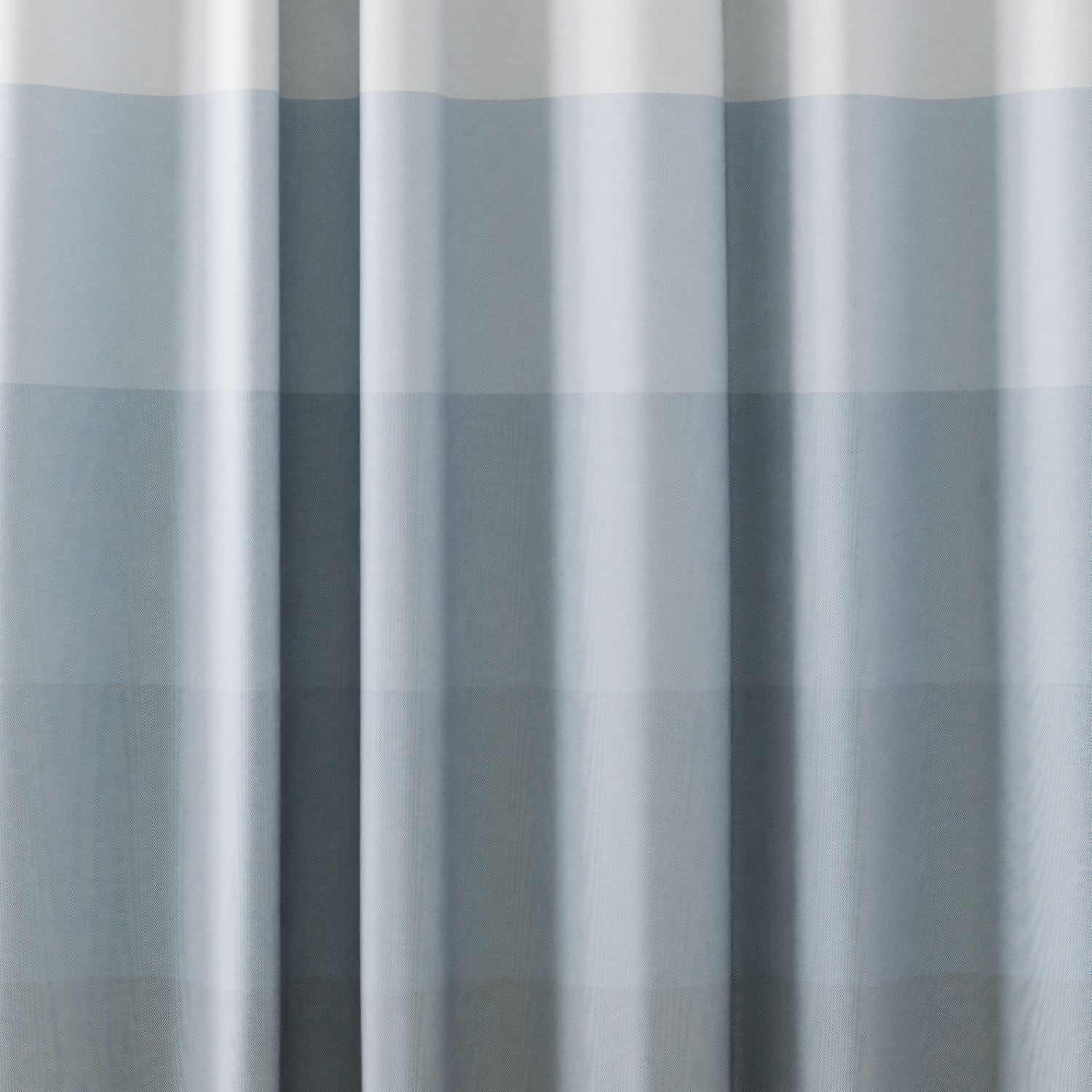 slide 2 of 5, Room & Retreat Kristi Stripe Fabric Shower Curtain with Recycled Cotton, Blue, 1 ct
