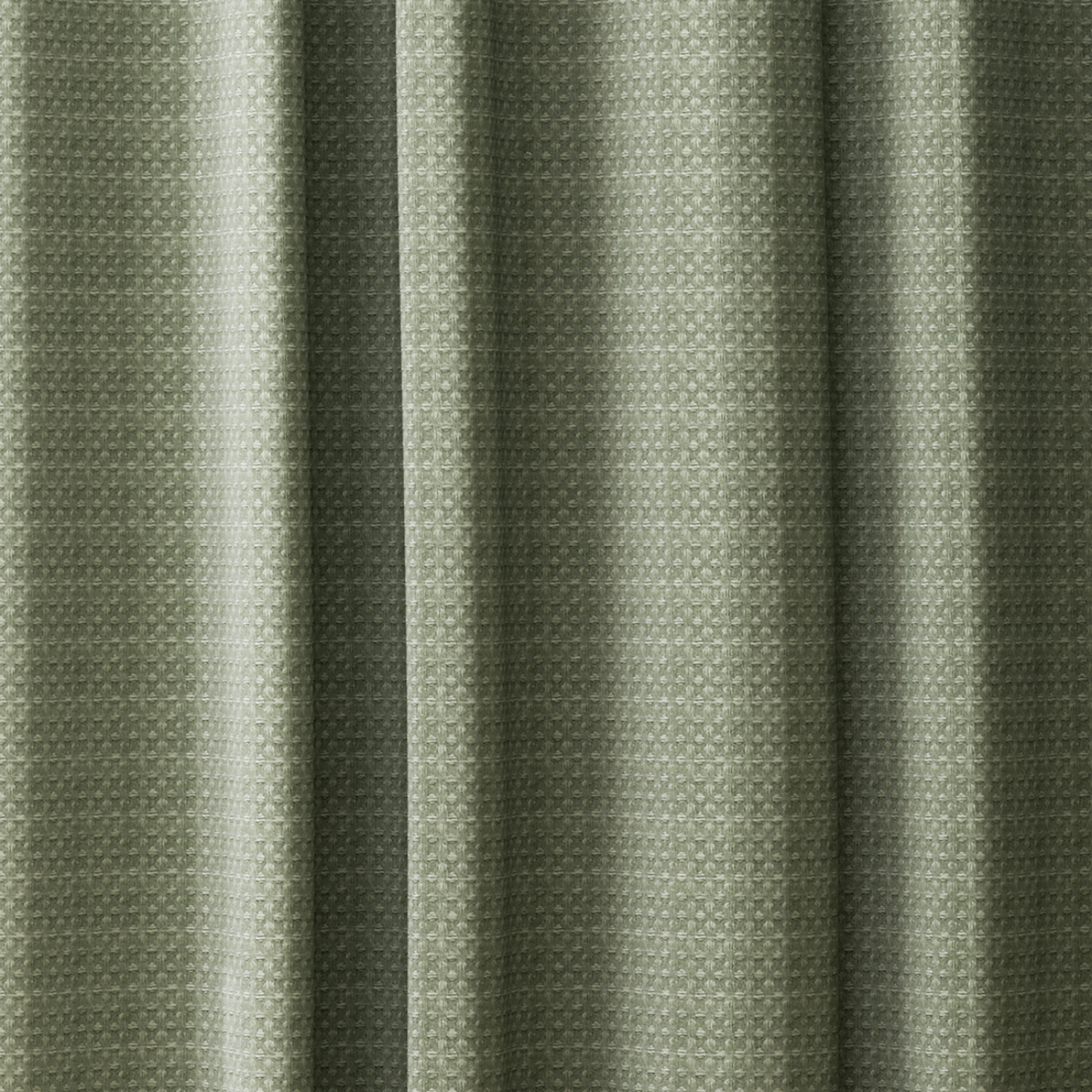 slide 2 of 5, Room & Retreat Bellaire Waffle Weave Fabric Shower Curtain, 70x72 in, Sage Green, 1 ct