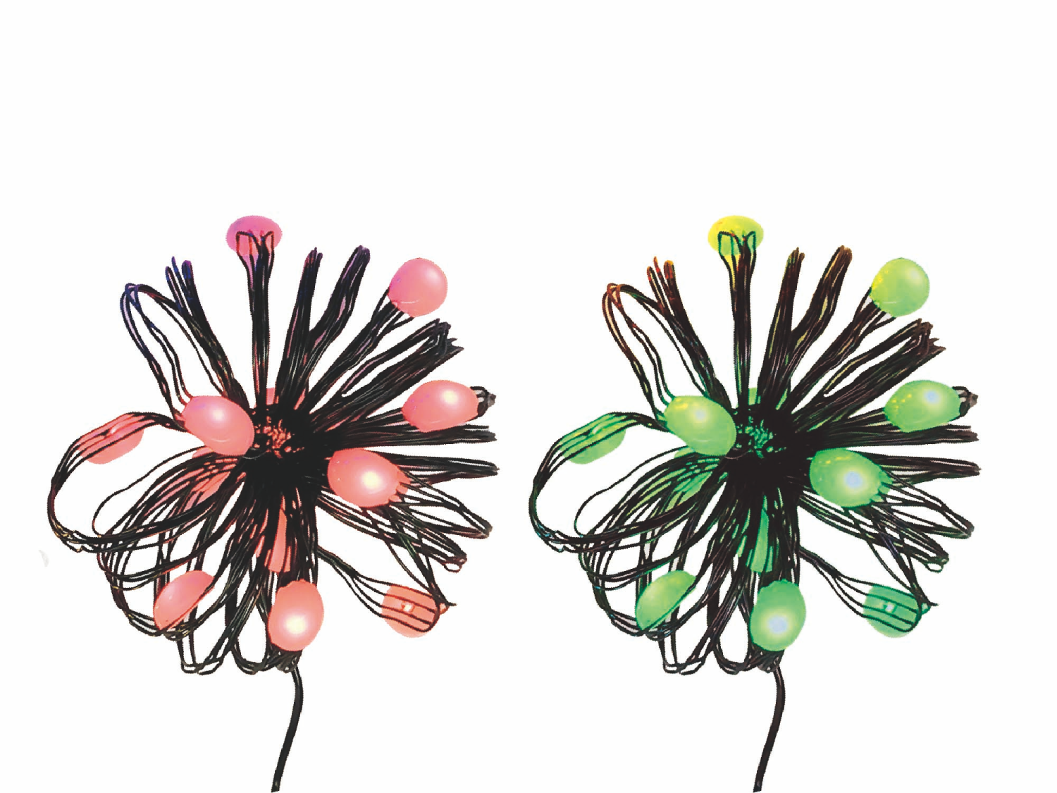 slide 2 of 6, December Home LED Ultra Wire Light Color Changing /, Assorted Styles, 5ft, 15 ct