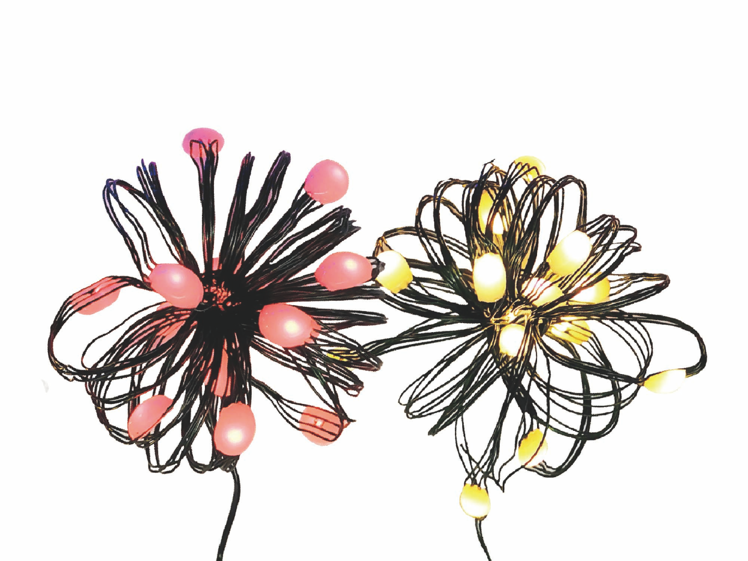 slide 4 of 6, December Home LED Ultra Wire Light Color Changing /, Assorted Styles, 5ft, 15 ct