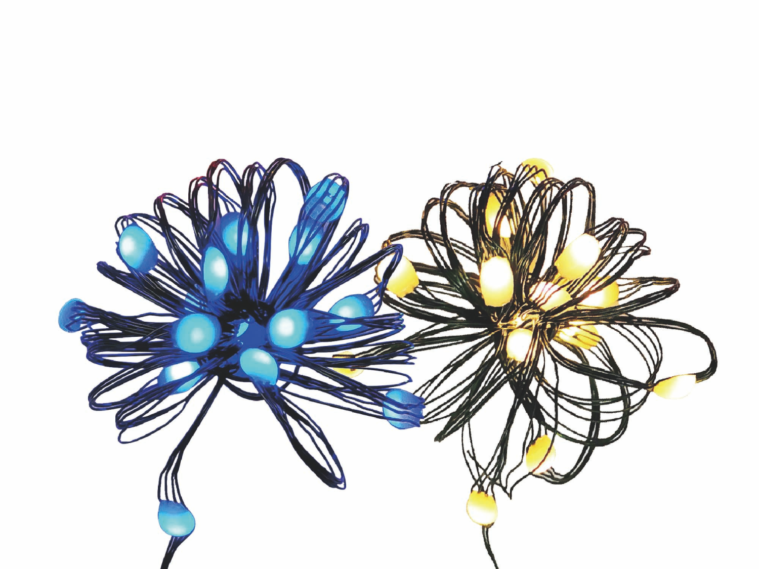 slide 6 of 6, December Home LED Ultra Wire Light Color Changing /, Assorted Styles, 5ft, 15 ct