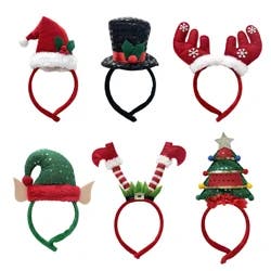December Home Christmas Headband 6 Assorted