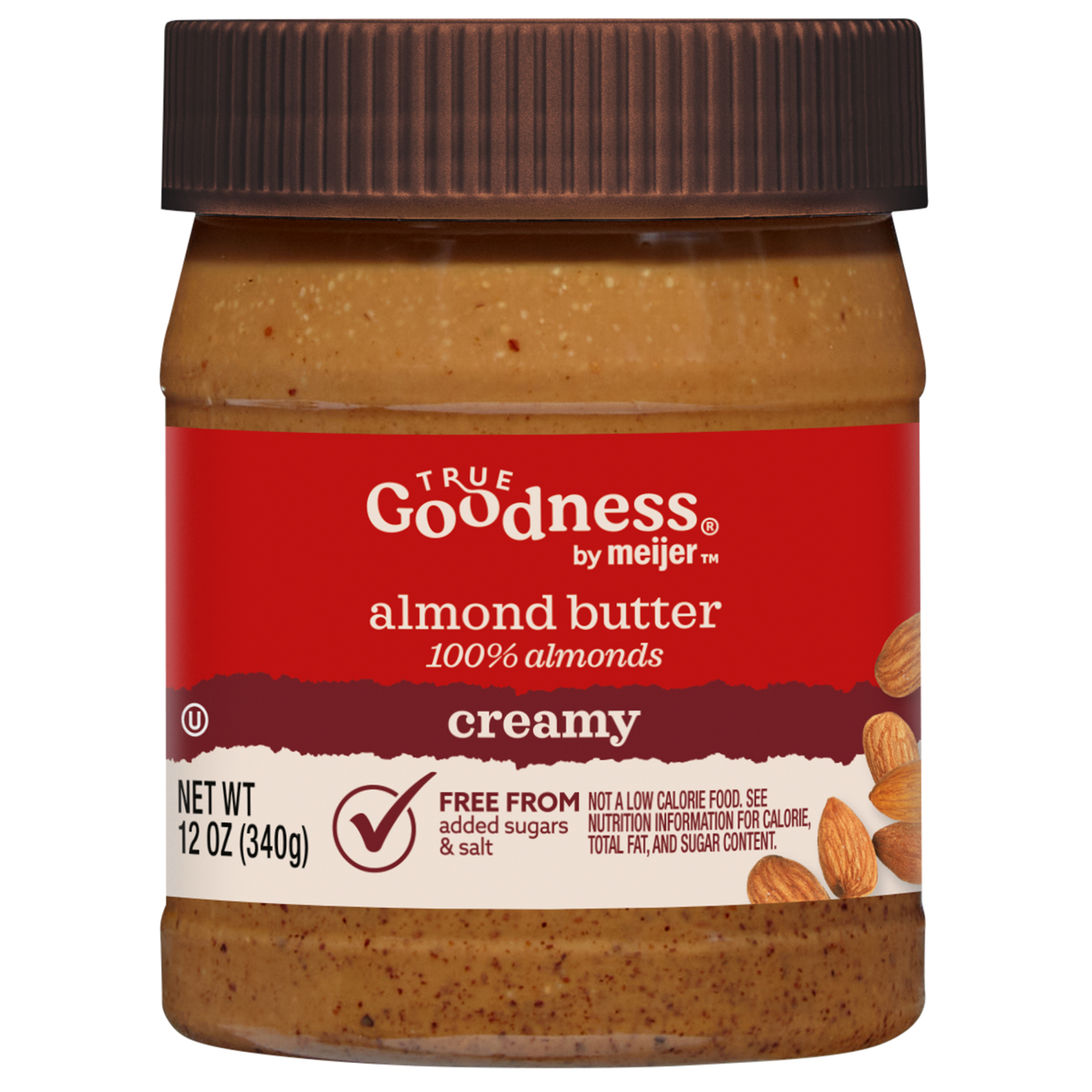 slide 1 of 3, True Goodness Creamy Almond Butter, 12 oz