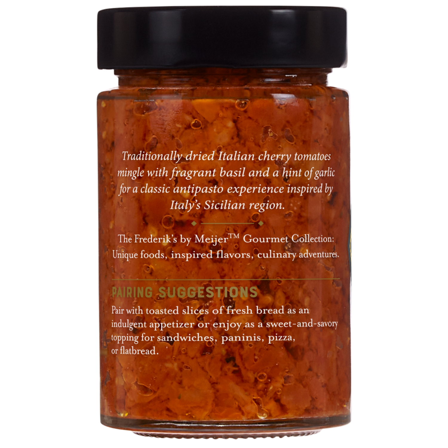 slide 2 of 3, FREDERIKS BY MEIJER Elevated PremiumCherry Tomato Bruschetta 7.05 oz, 7.05 oz