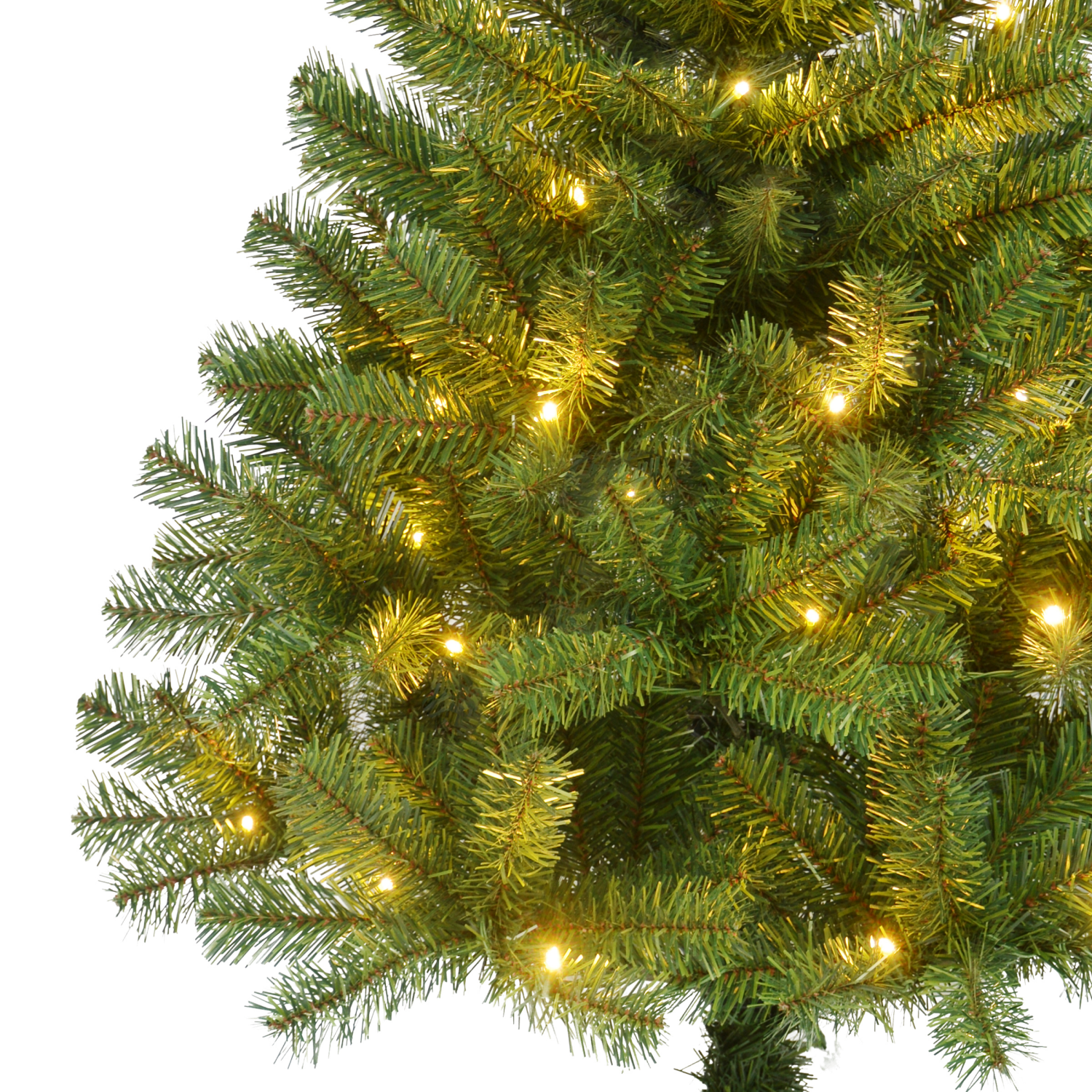 slide 2 of 5, December Home Lifelike Tree Prelit Augusta, Dual, 4 Ft, 4 ft