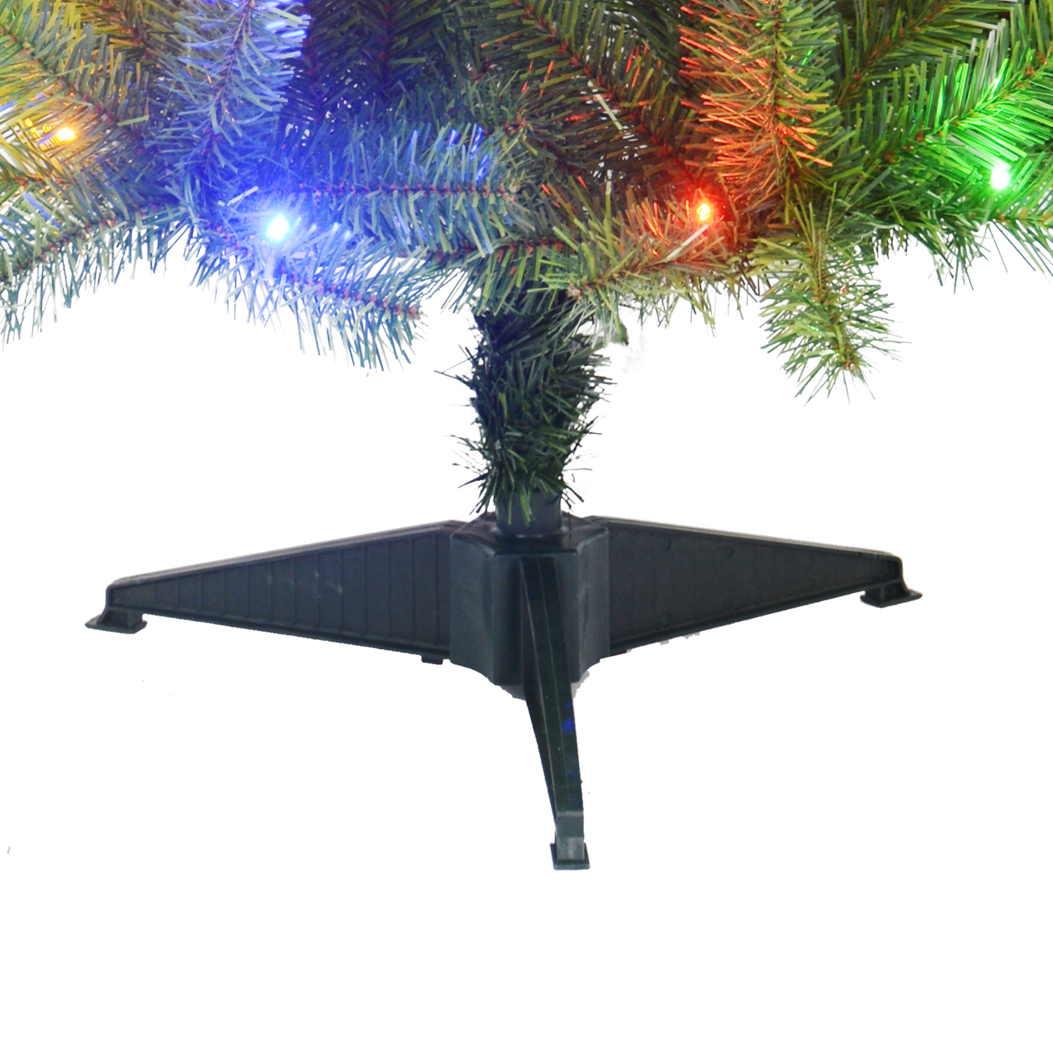 slide 3 of 5, December Home Lifelike Tree Prelit Augusta, Dual, 4 Ft, 4 ft