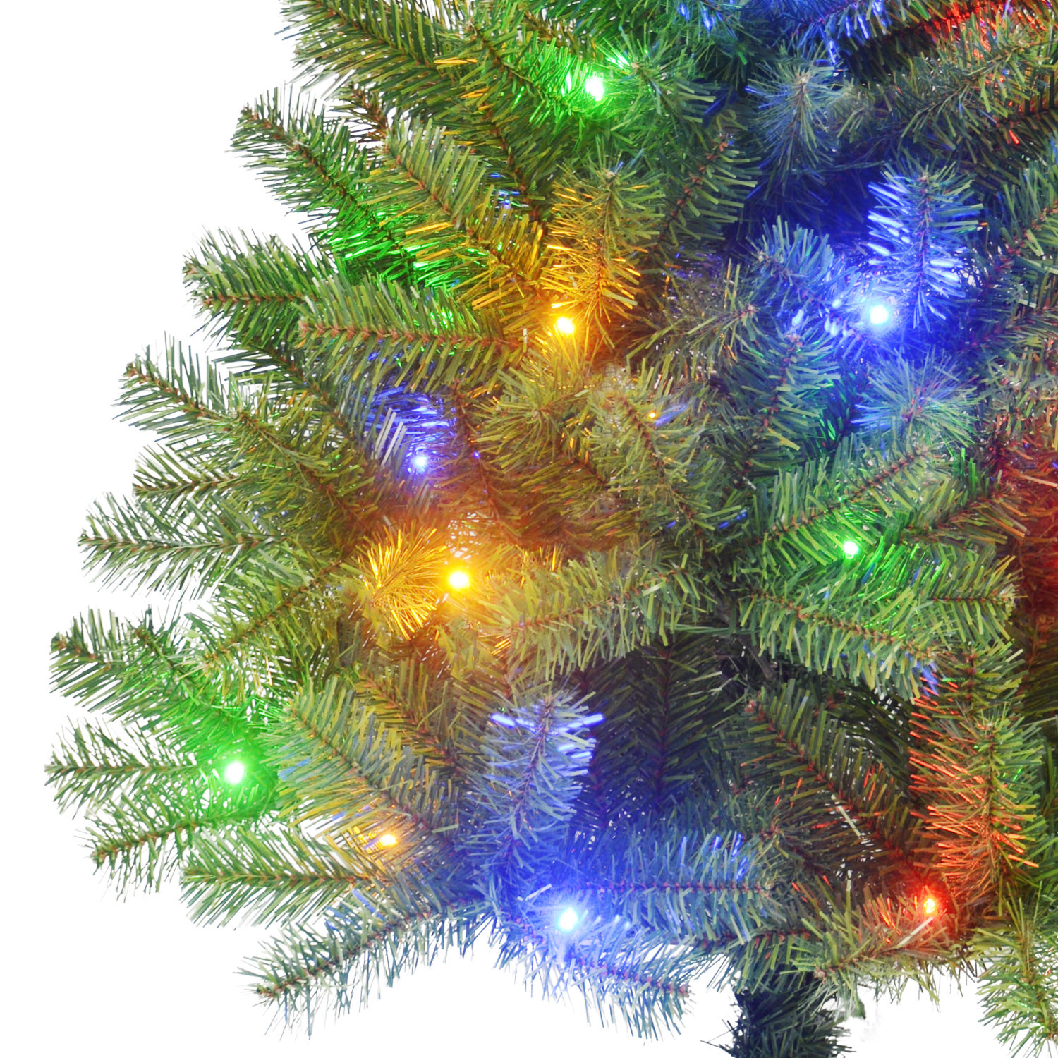 slide 4 of 5, December Home Lifelike Tree Prelit Augusta, Dual, 4 Ft, 4 ft