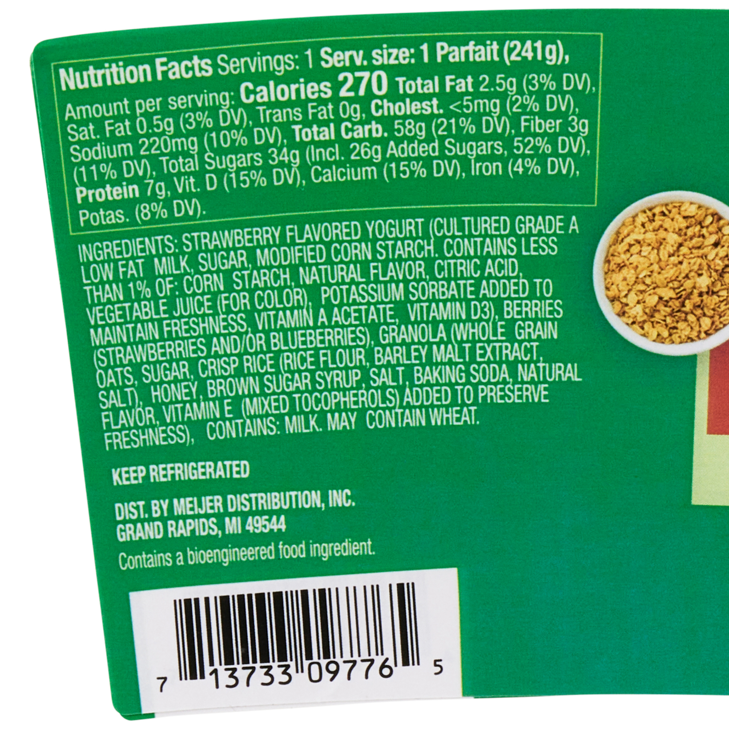 slide 2 of 2, Fresh from Meijer Strawberry Yogurt Parfait with Granola, 8.5 oz, large, 8.5 oz