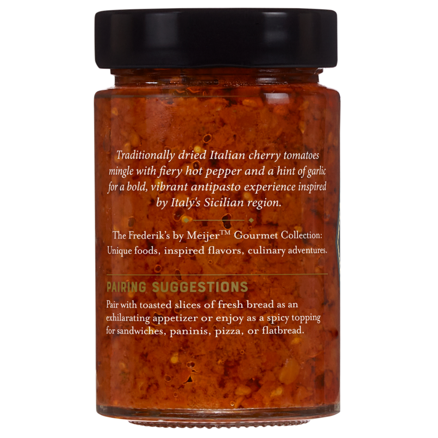slide 2 of 3, FREDERIKS BY MEIJER Elevated PremiumCherry Tomato & Hot Pepper Bruschetta 7.05 oz, 7.05 oz