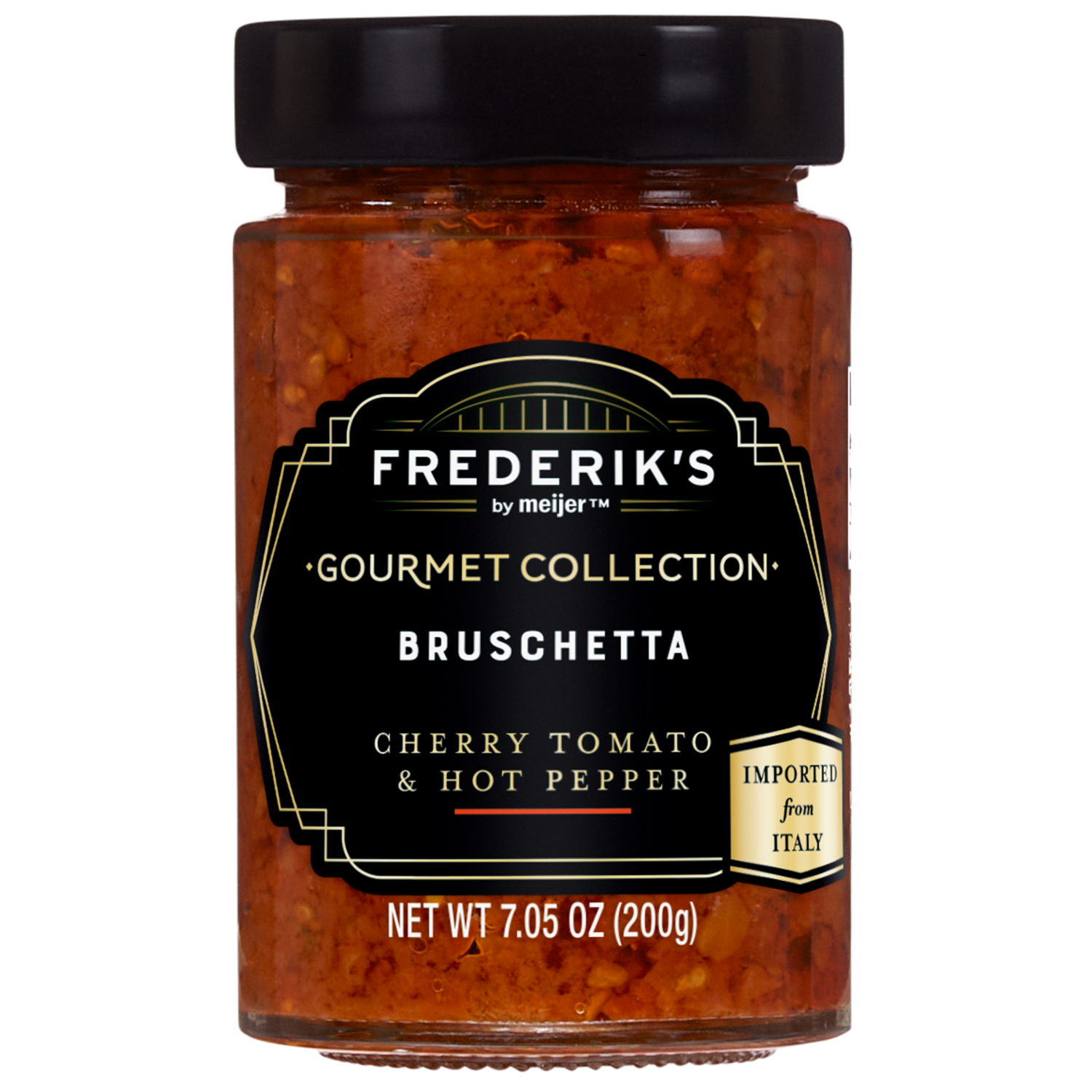 slide 1 of 3, FREDERIKS BY MEIJER Elevated PremiumCherry Tomato & Hot Pepper Bruschetta 7.05 oz, 7.05 oz