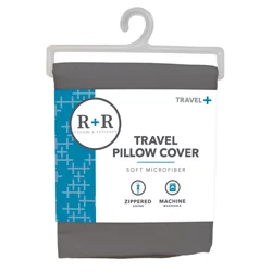 Room & Retreat Travel Pillow Protector, Grey