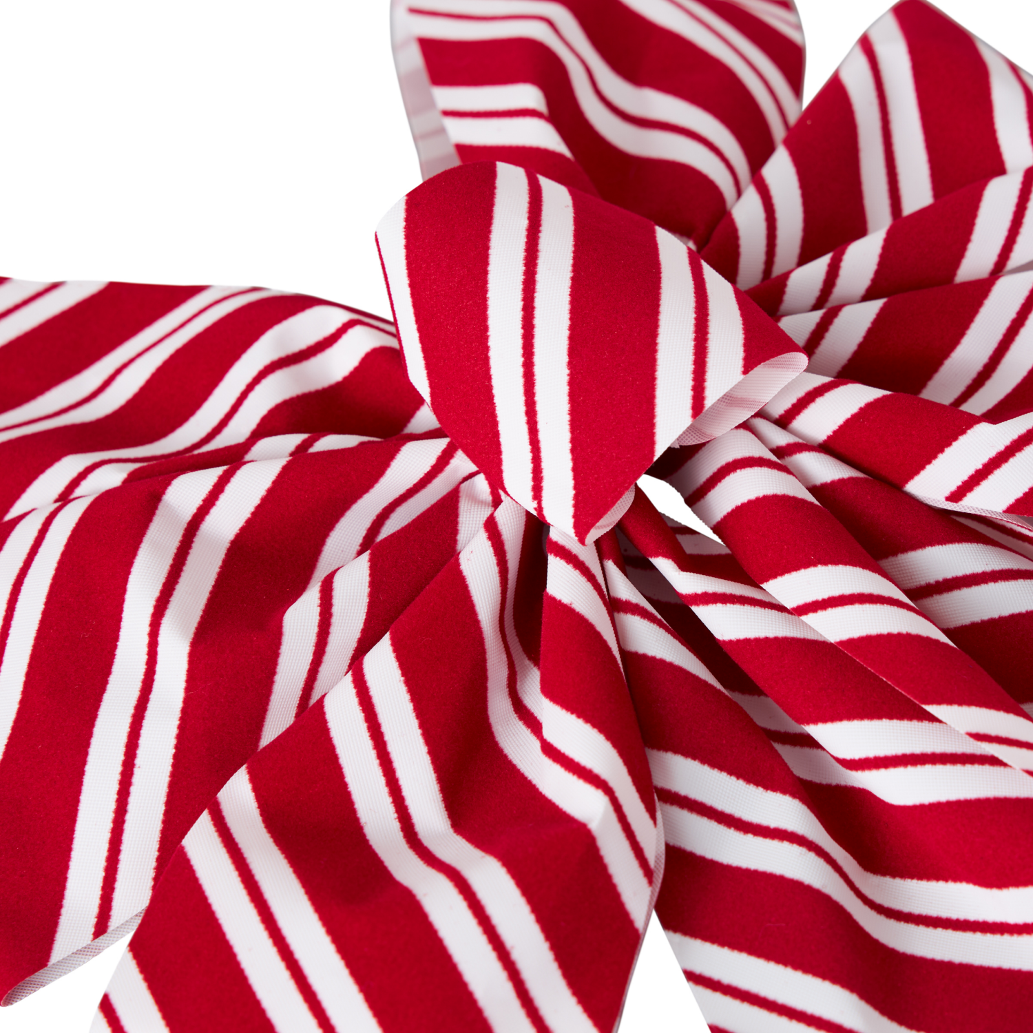 slide 2 of 2, December Home Bow Flocked Candy Cane 10x22, 10 x 22