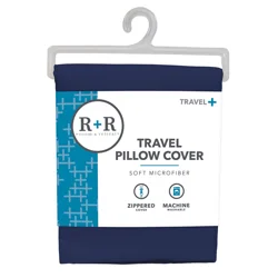 R+R Room + Retreat Travel Pillow Protector, Cobalt 14 in x 20 in