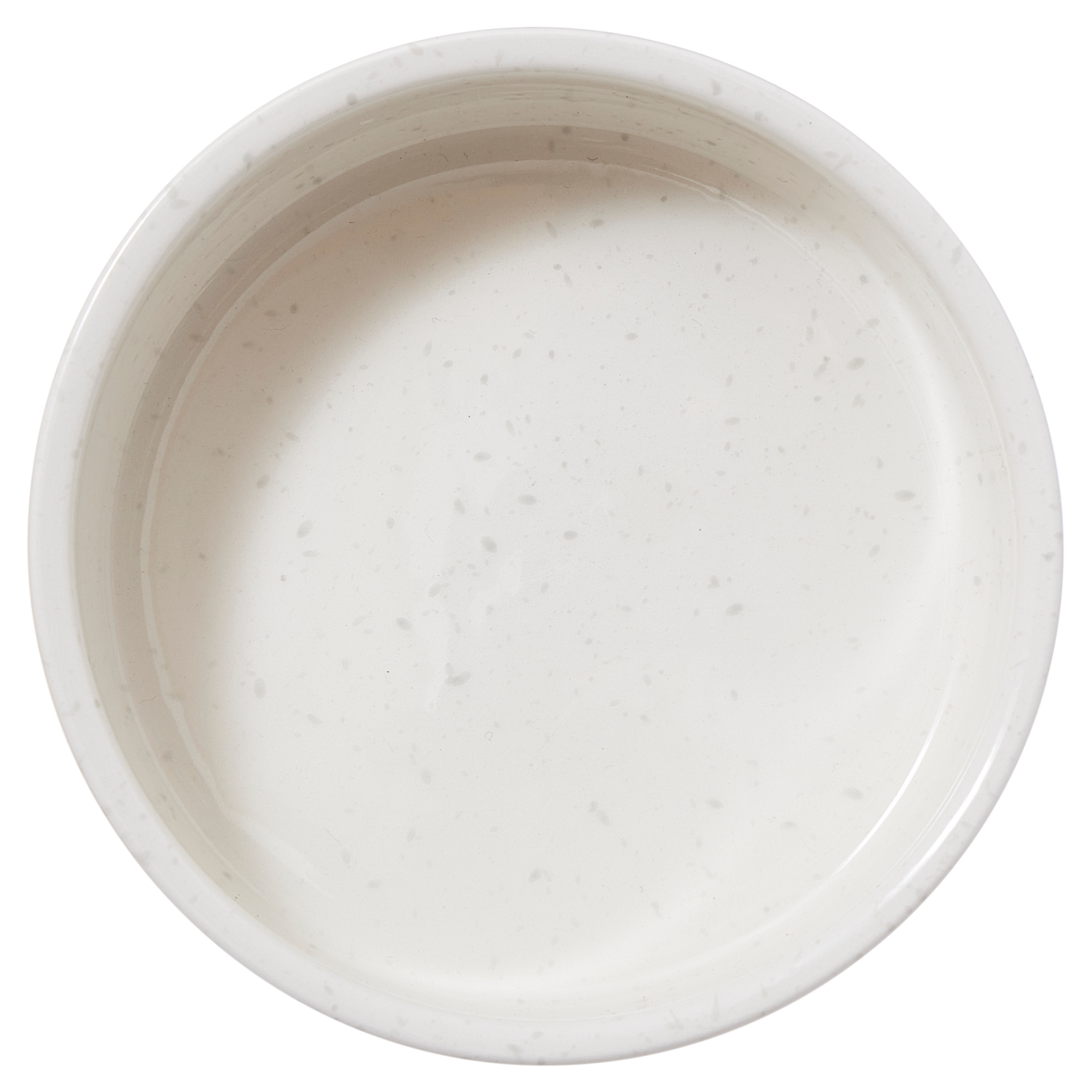 slide 3 of 3, Meijer White Speckled Cat Bowl, 1 ct