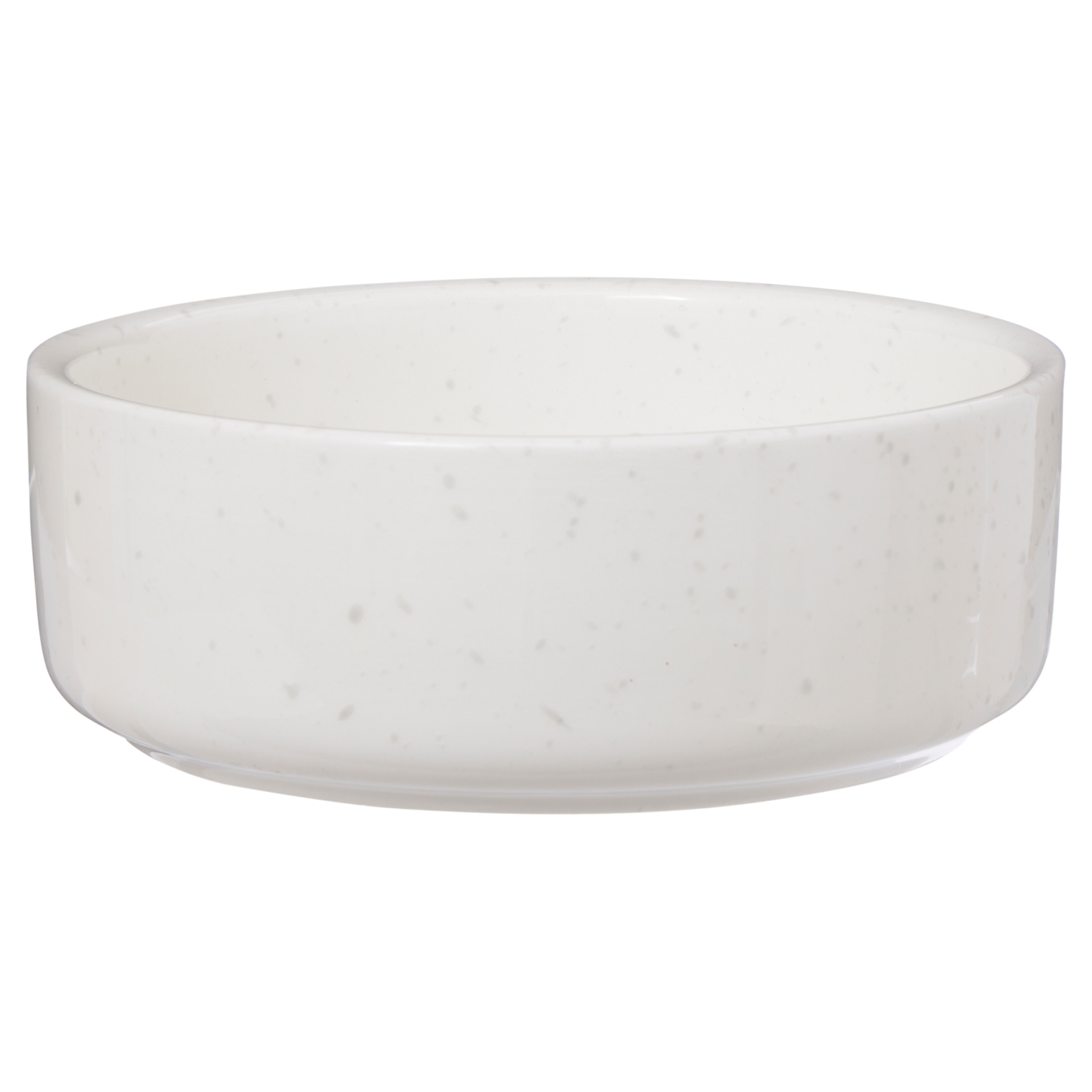 slide 1 of 3, Meijer White Speckled Cat Bowl, 1 ct