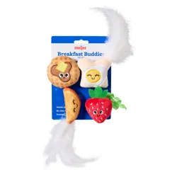 Meijer Breakfast Cat Toy 4pk