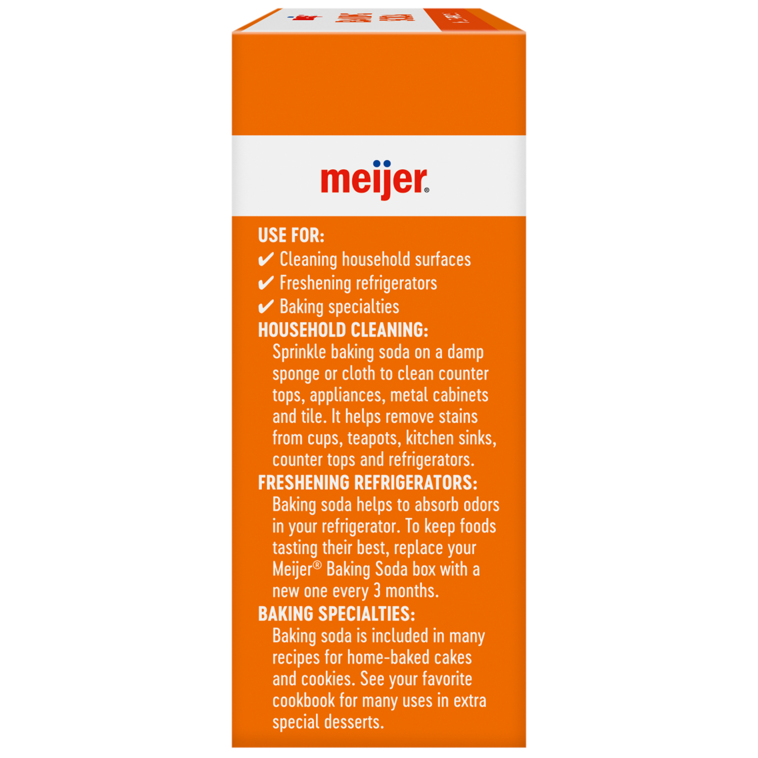slide 2 of 5, Meijer Baking Soda, 16 oz