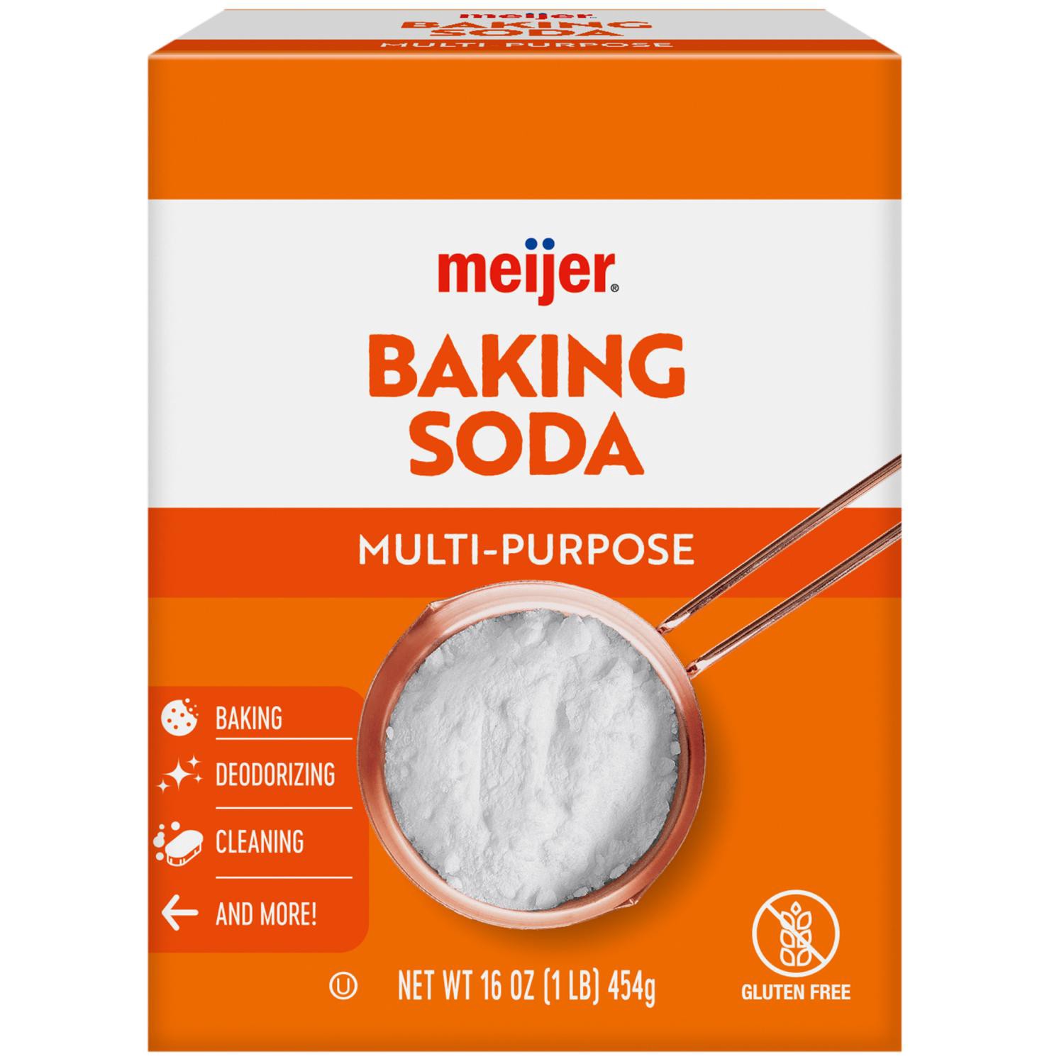 slide 1 of 8, Meijer Baking Soda, 16 Oz, 16 oz