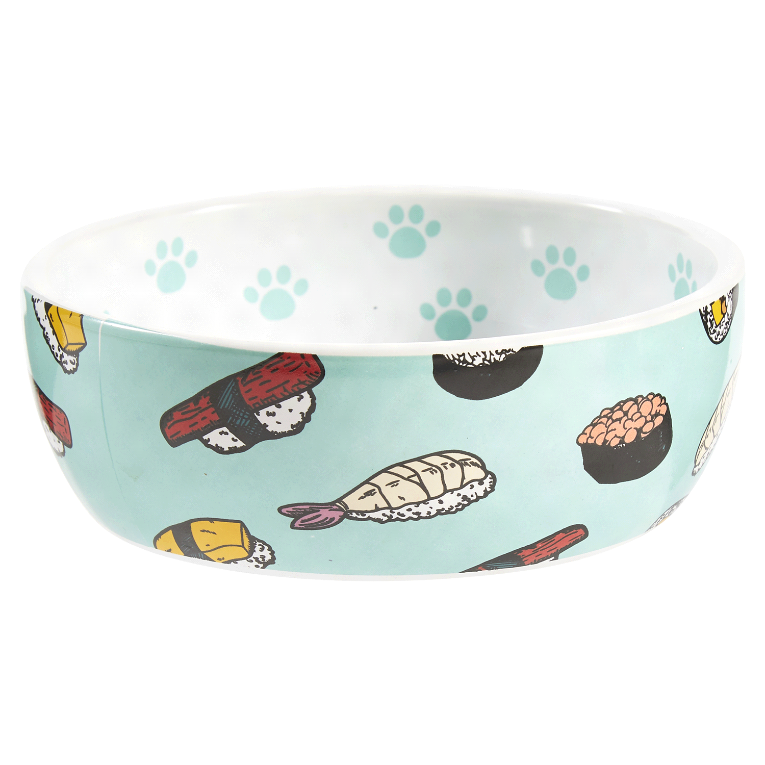 slide 2 of 5, Meijer Cat Stoneware Bowl, Sushi Design, 5 In, 1 ct