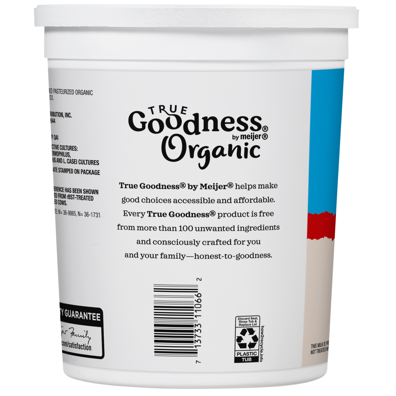 slide 2 of 3, True Goodness Organic Whole Milk Plain Yogurt, 32 oz