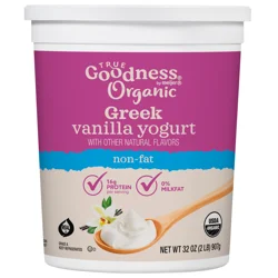 True Goodness Organic Vanilla Non-Fat Yogurt