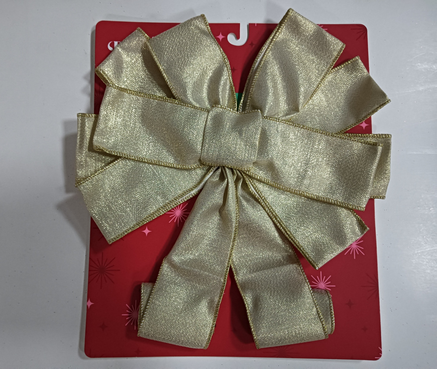 slide 2 of 3, December Home Tree Topper Bow, 10.75x29, Assortment, 11 x 28 