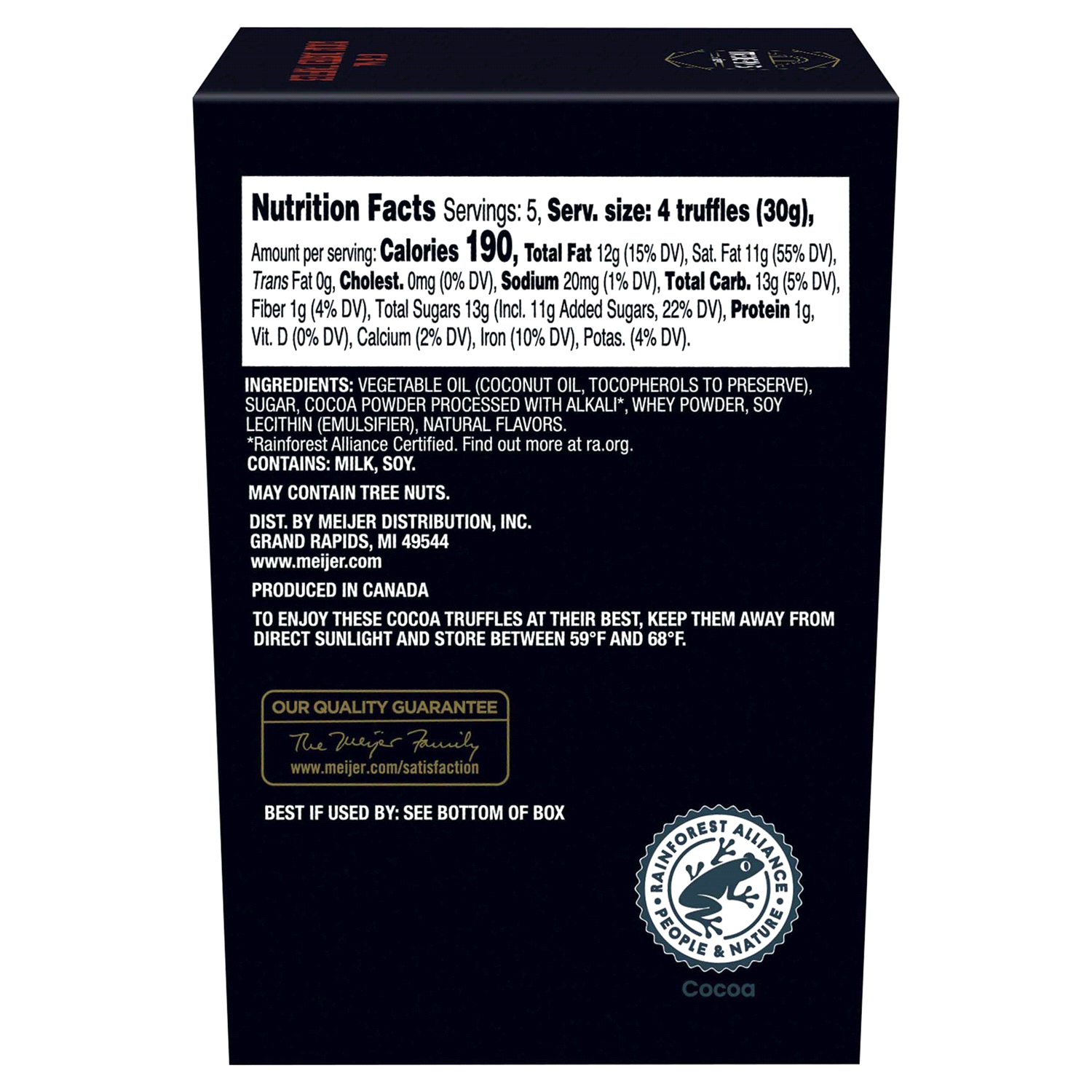 slide 3 of 5, FREDERIKS BY MEIJER Frederik's by Meijer Champagne Flavored Cocoa Dusted Truffles, 5.3 oz