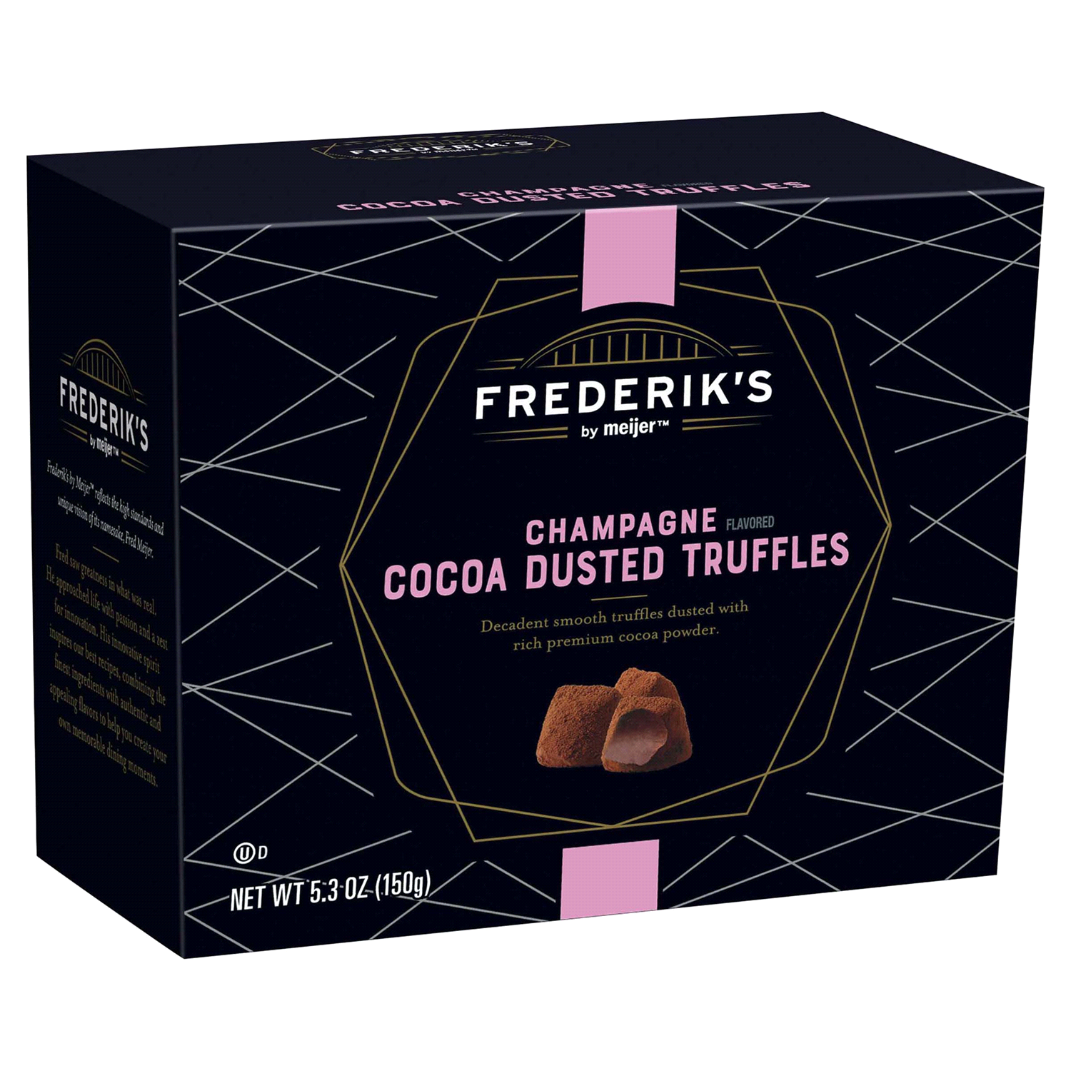 slide 4 of 5, FREDERIKS BY MEIJER Frederik's by Meijer Champagne Flavored Cocoa Dusted Truffles, 5.3 oz