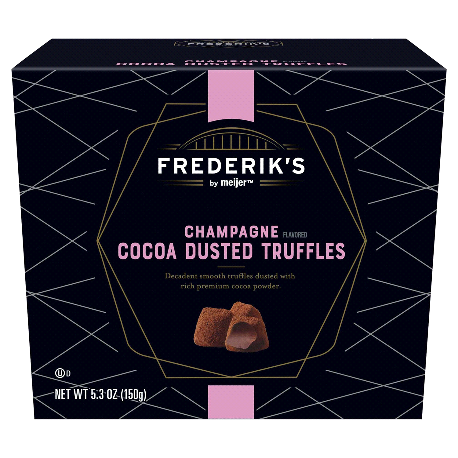 slide 1 of 5, FREDERIKS BY MEIJER Frederik's by Meijer Champagne Flavored Cocoa Dusted Truffles, 5.3 oz