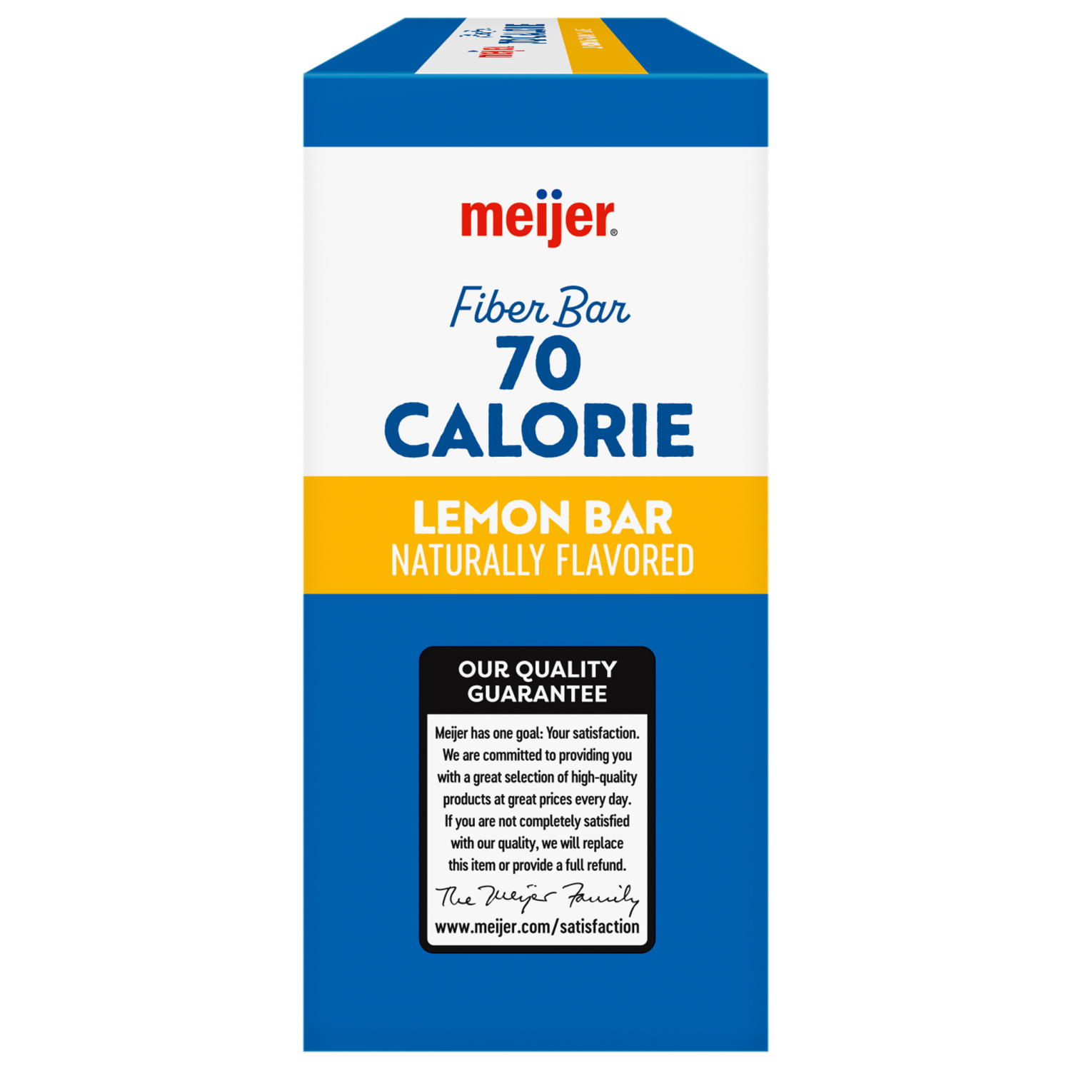 slide 4 of 8, Meijer 90 Calorie Fiber Lemon Bar, 6 ct; 0.88 oz