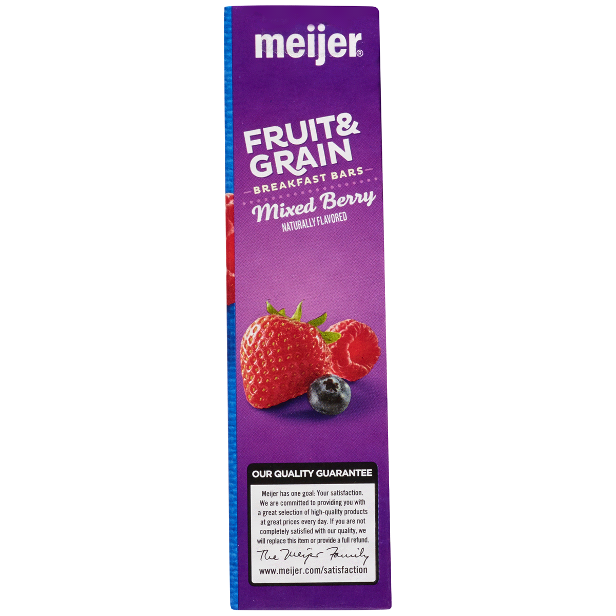 slide 2 of 3, Meijer Fruit & Grain Cereal Bars, Mixed Berry, 10.4 oz
