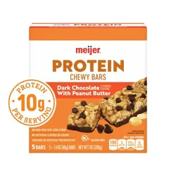 Meijer Dark Chocolate Peanut Butter Protein Granola Bars, 7 Oz, 5 Ct