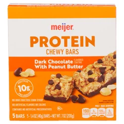 Meijer Chewy Dark Chocolate & Peanut Butter Protein Bars