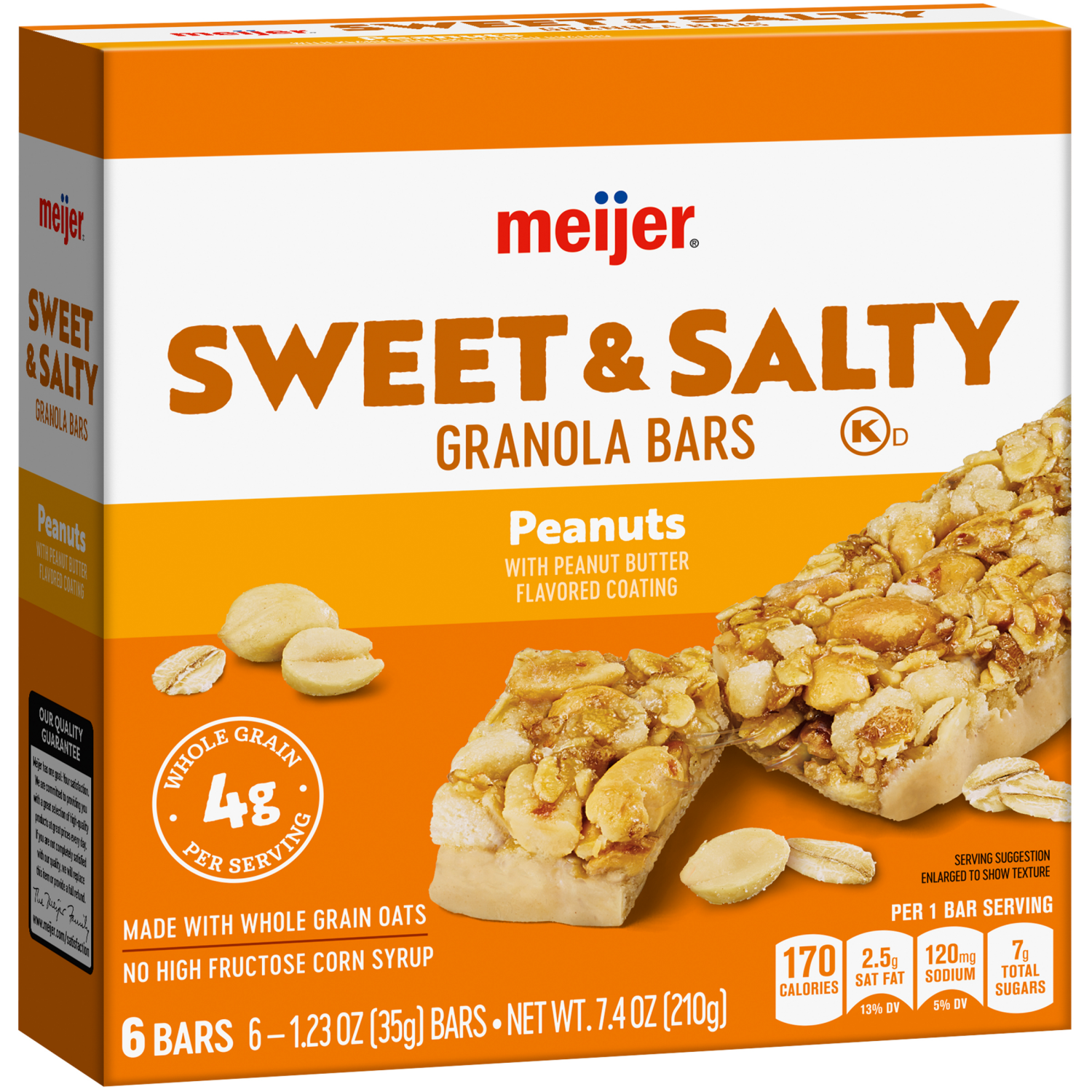 slide 4 of 5, Meijer Chewy Sweet & Salty Nut Granola Bars, 6 ct