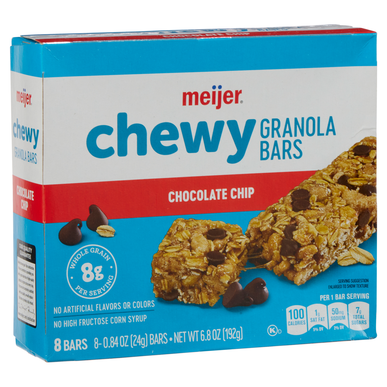 slide 6 of 8, Meijer Chewy Gronola Bars, Chocolate Chip, 8 ct