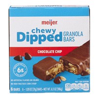 slide 22 of 29, Meijer Dipped Chewy Chocolate Chip Bar, 6.56 oz, 6 ct