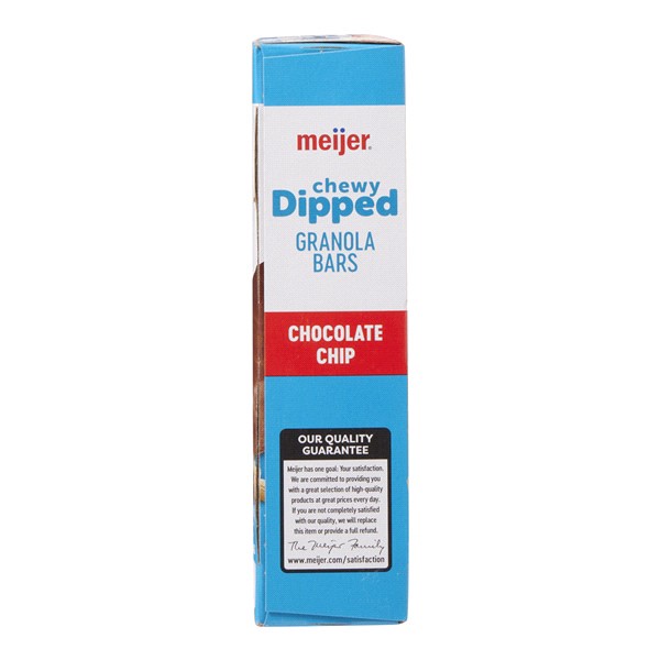 slide 9 of 29, Meijer Dipped Chewy Chocolate Chip Bar, 6.56 oz, 6 ct