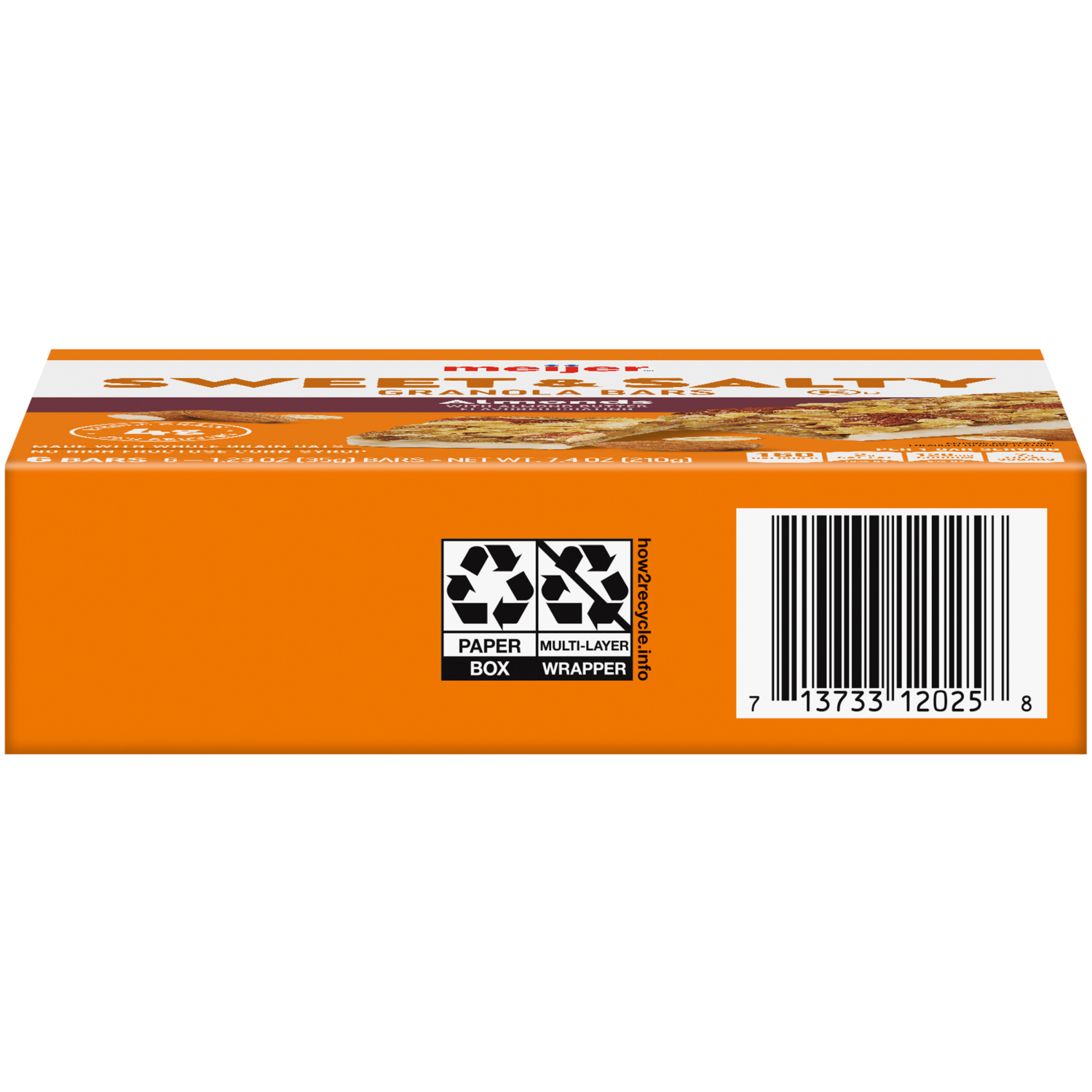 slide 3 of 8, Meijer Chewy Sweet & Salty Nut Granola Bars, 6 ct